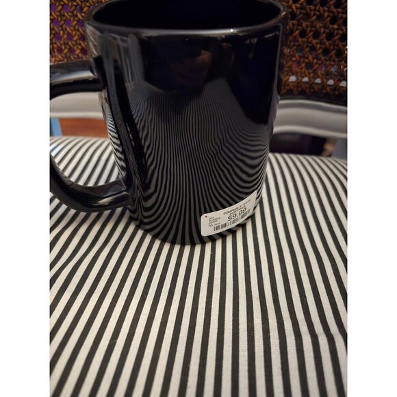 NWT Rae Dunn Spooky Halloween Mug Black White Writing 2021 - Picture 6 of 10